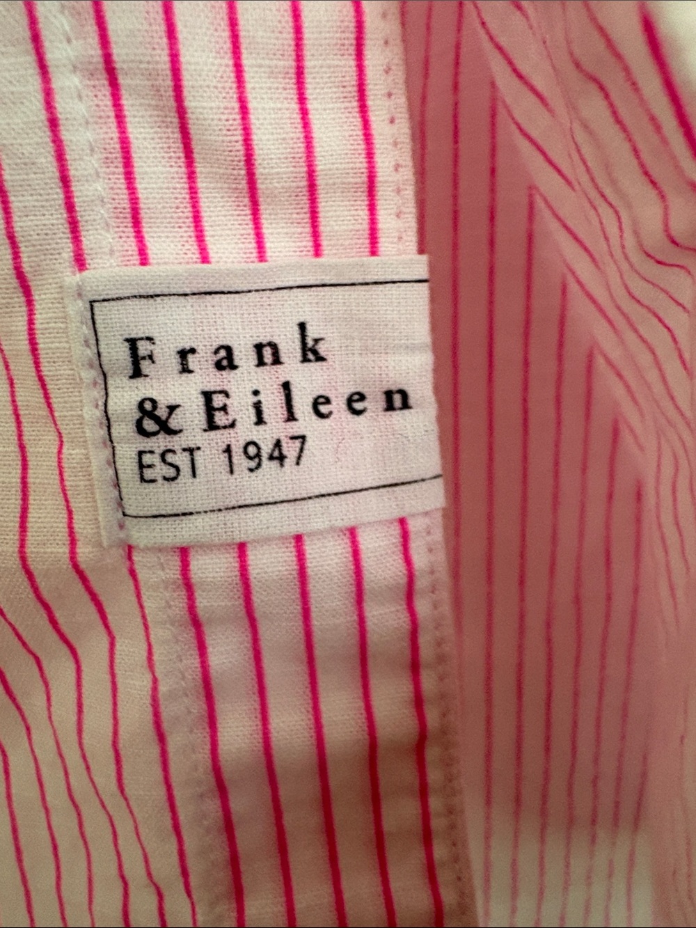 Frank & Eileen Eileen Hot Pink blouse. - Picture 3 of 4